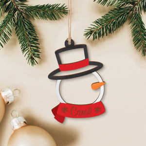 Personalized Snowman Ornament