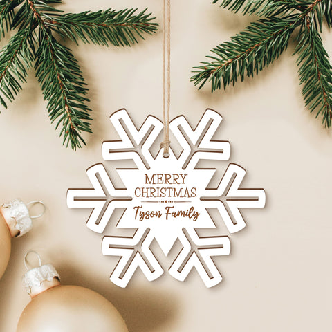 Personalized Snowflake Ornament