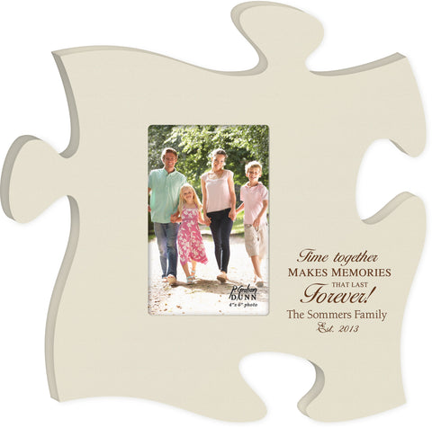 Personalized Puzzle Piece Photo Frame (4x6 Photo)