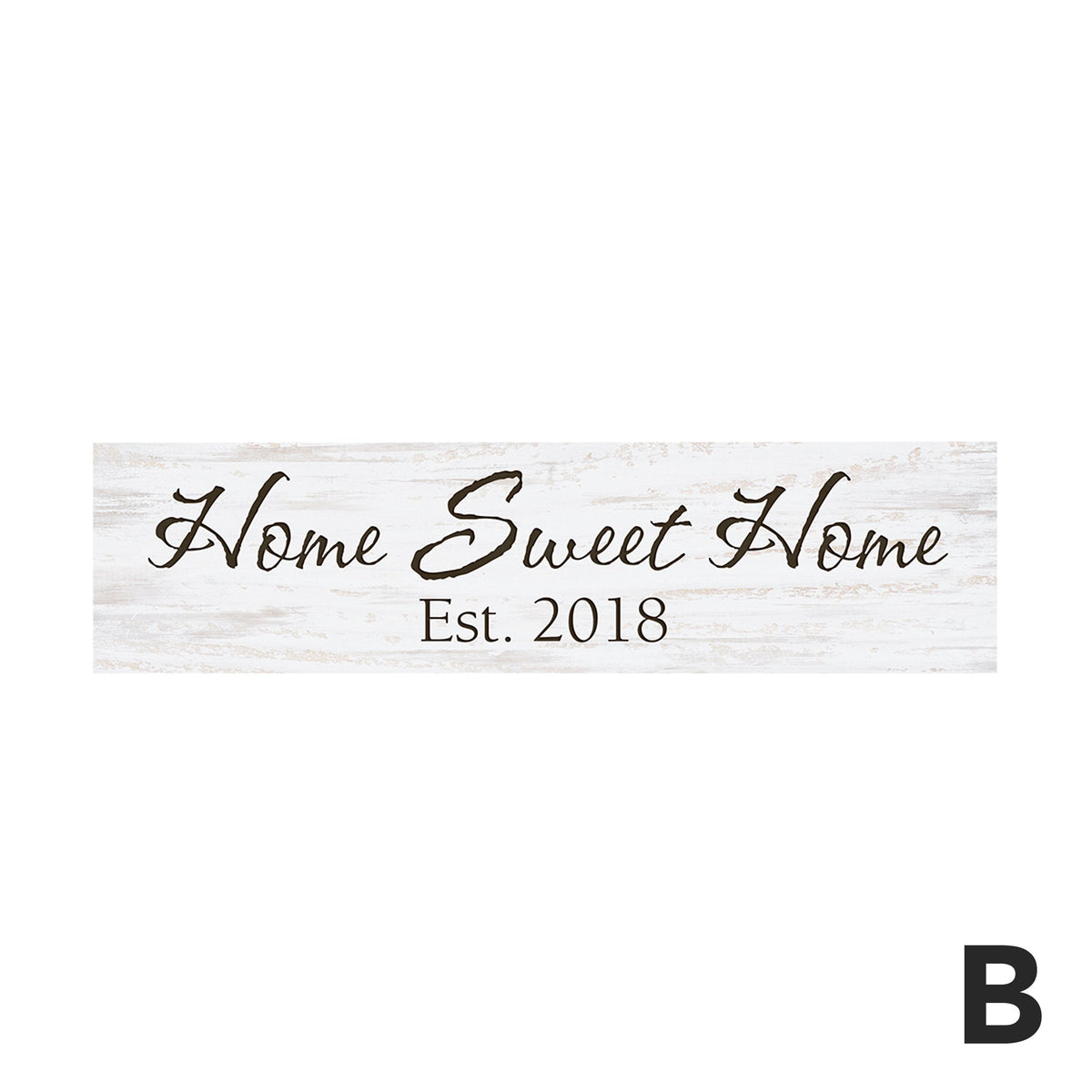 Personalized White Faux Wood Little Sign