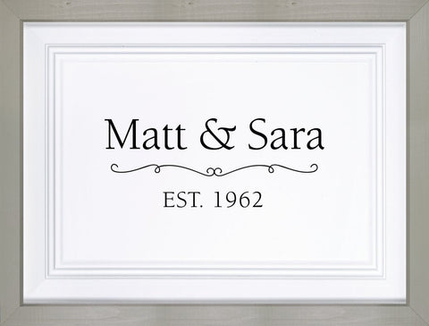 Personalized Framed Sign