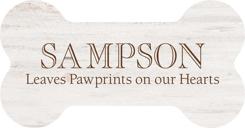 Personalized Dog Bone Sign