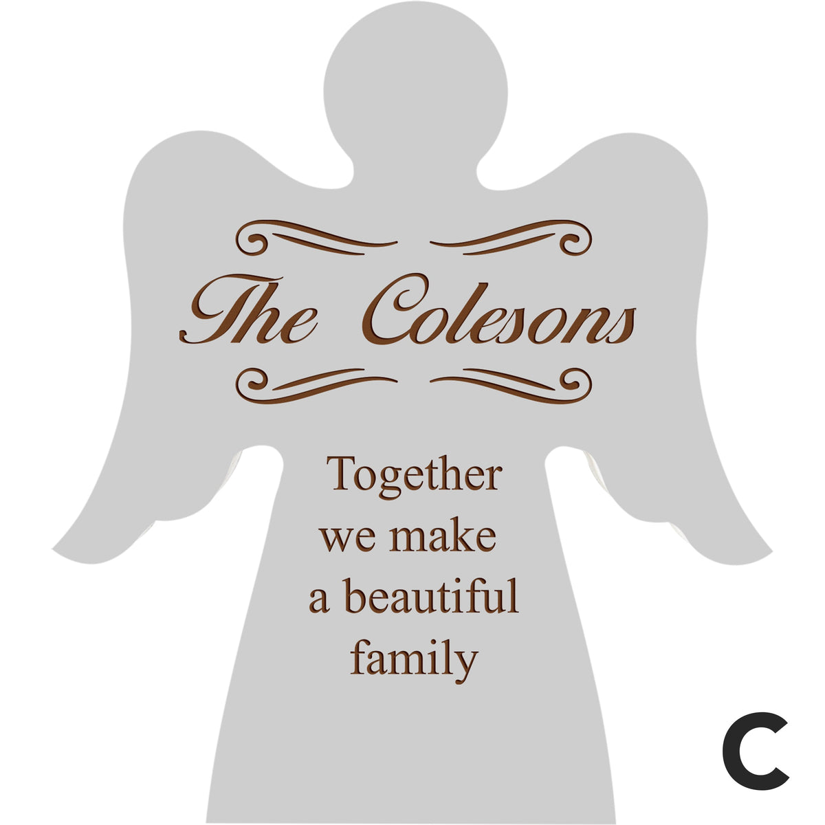Personalized Pink Angel Sign