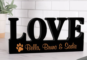 Personalized Love Carved Decor