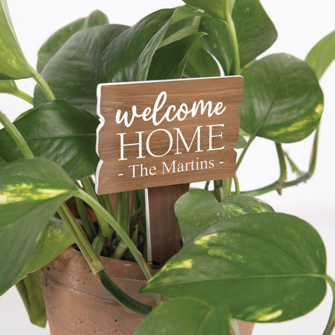 Personalized Faux Sign Plant Pal