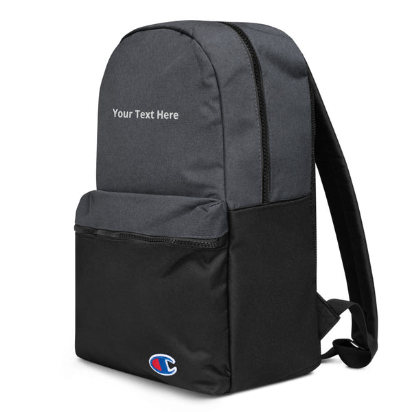 Embroidered Champion Backpack One Hour Customer T-shirt