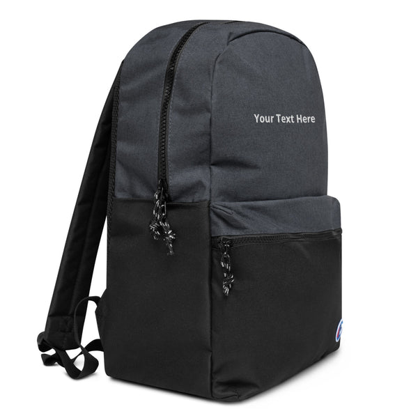 Embroidered Champion Backpack One Hour Customer T-shirt