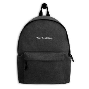 Embroidered Backpack One Hour Customer T-shirt